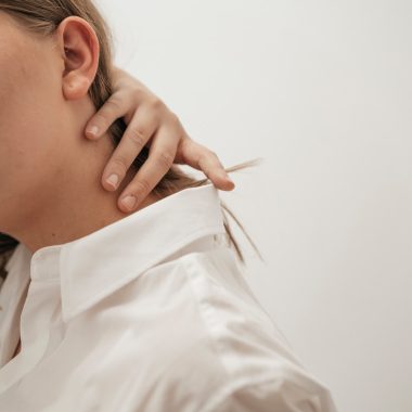 woman in white dress shirt