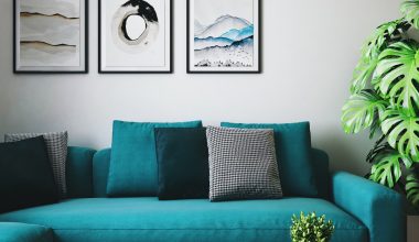 black and white throw pillows on white couch